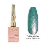Emigel - Twilight Glitter Gel Polish - 002 - EMERALD TWILIGHT